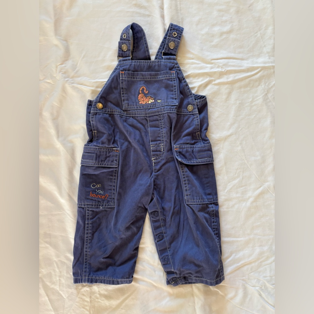 Embroidered Winnie the Pooh Overalls